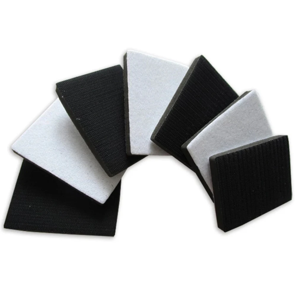75*100mm Hook&Loop Rectangle Soft Sponge Interface Polishing Pad Backing Pads Damping For Sander Abrasive Power Tool Aceesories