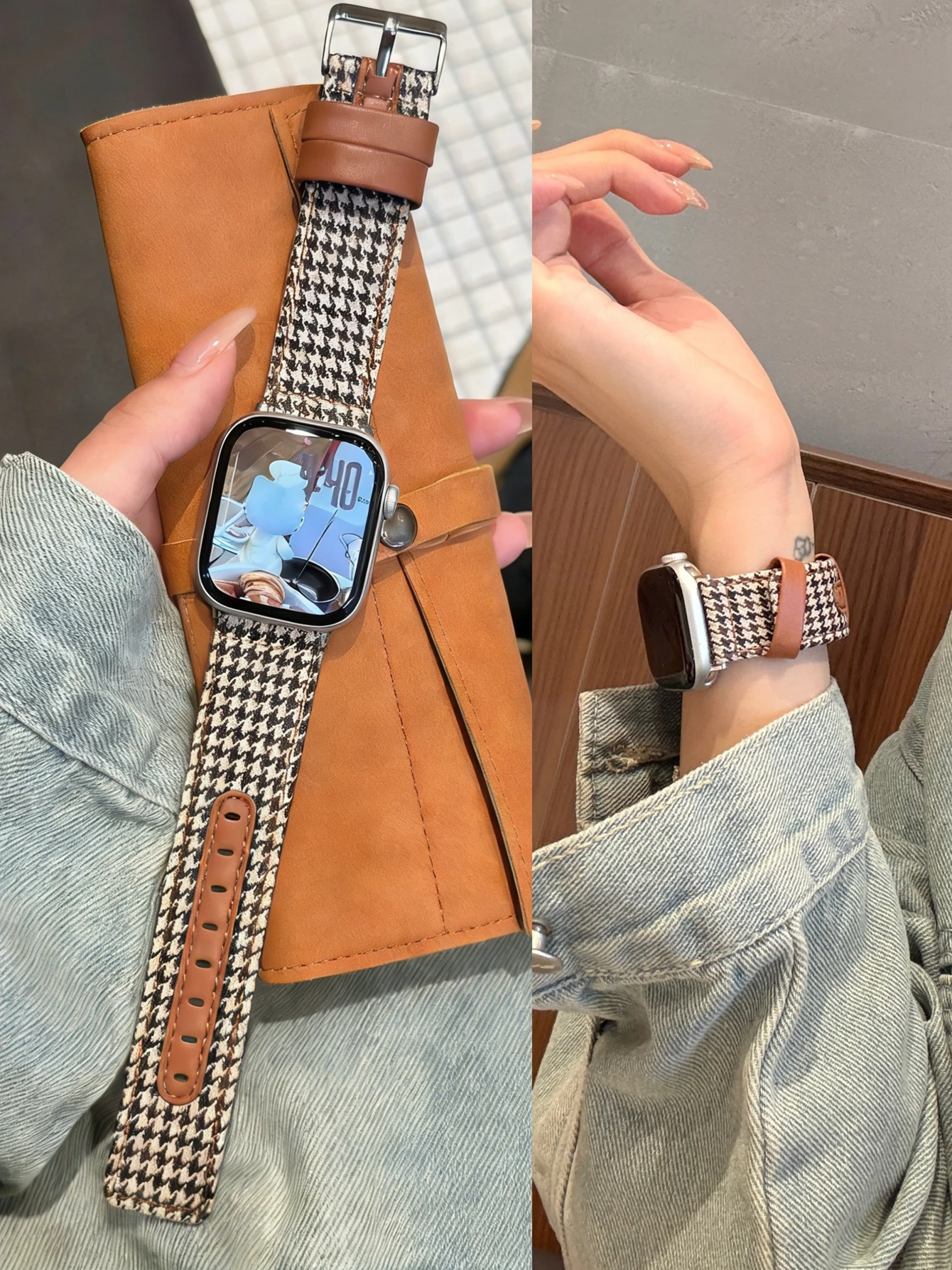 

Leather Loop For Apple Watch Band for Women Series Ultra 11/10/9/8/7/6/5/4/3/2/1 38mm 40mm 41mm 42mm 44mm 45mm 46mm 49mm Strap