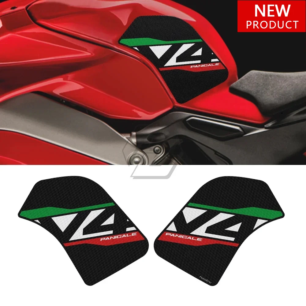 

For Ducati Panigale V4 V4S 1100 Corse SP 2018-2022 motorcycle modification anti-skid fuel tank side panel knee pad sticker kit