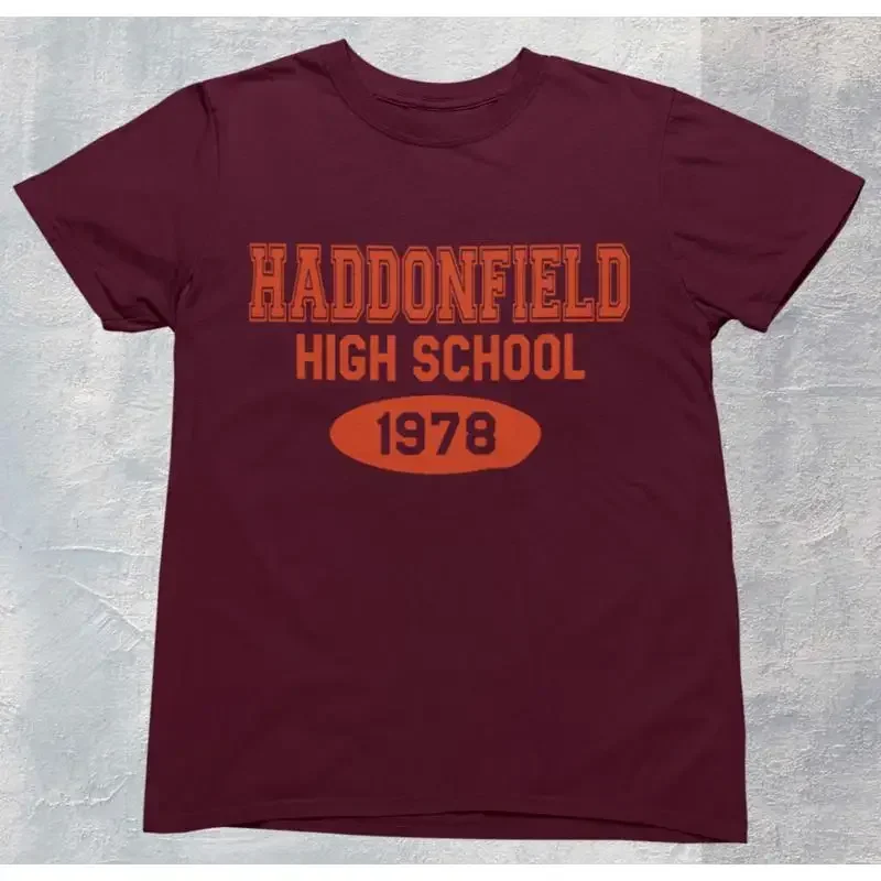 Haddonfield High School Myers T shirt Halloween 100 Premium Cotton