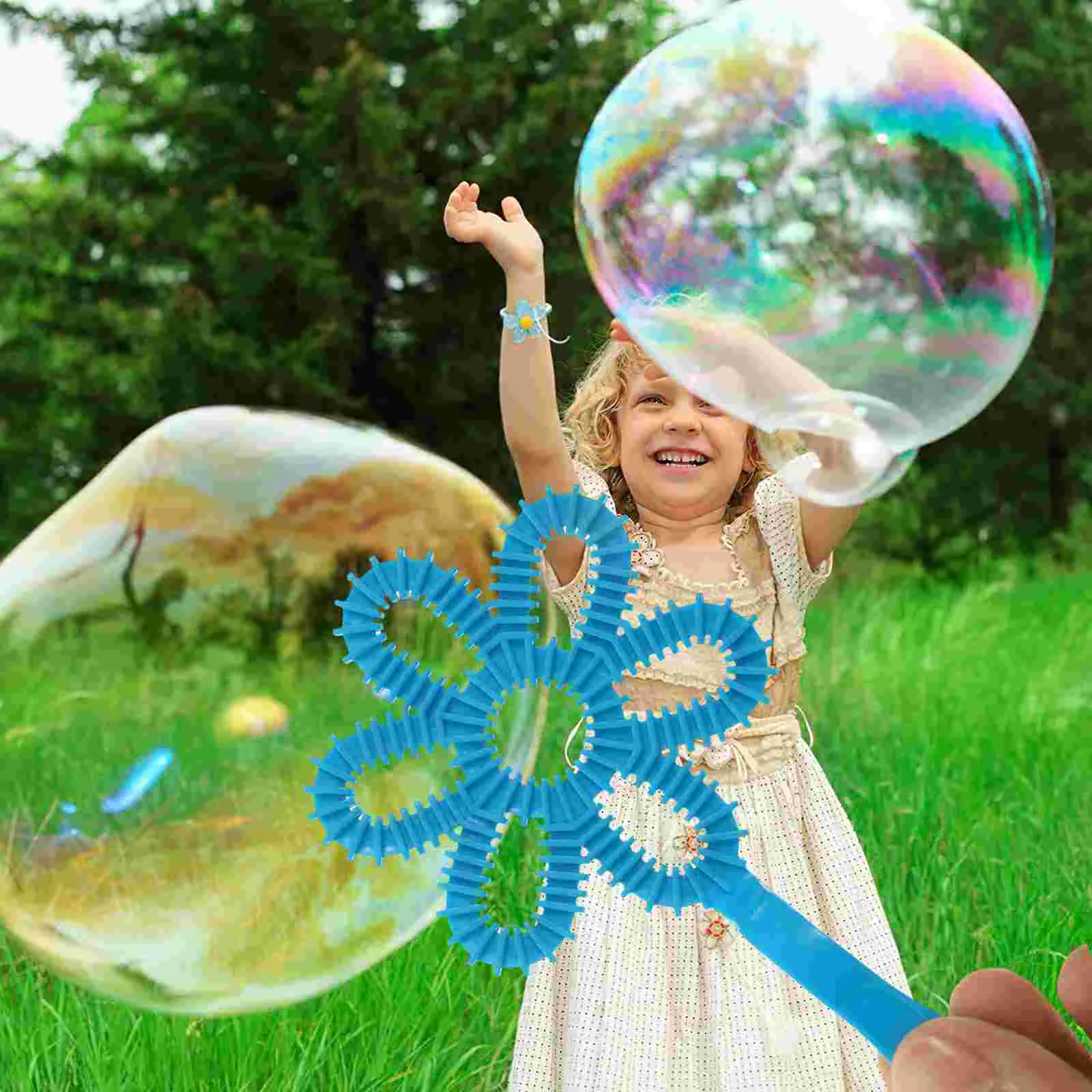 20 Pcs Bubble Tool Set Giant Wand Large Wands Toys The Summer Plastic Maker Making Child Childrens