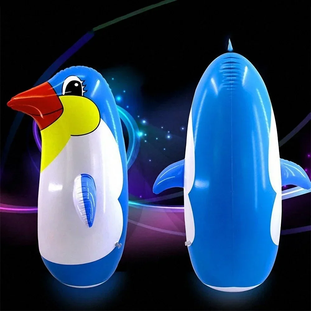 1 st 34 cm Opblaasbare Pinguïn Tumbler Speelgoed Bad Speelgoed Zwembad Speelgoed Kinderen Water Spelen Speelgoed voor Kinderen Tuin Party Decor Supplies