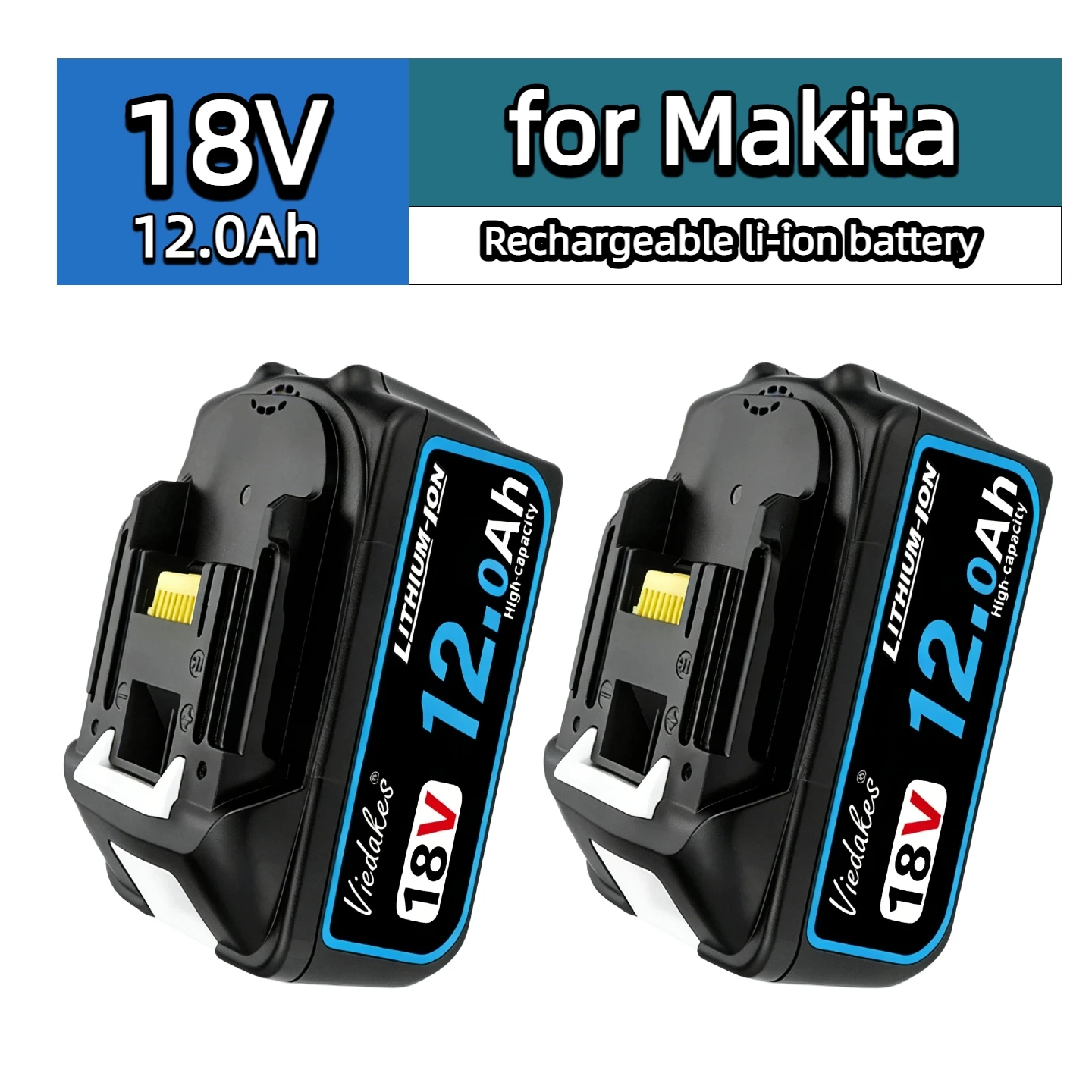 

Viedakes Original 8Ah Extended Runtime Rechargeable 18650 Battery 18650 аккумуляторы 배터리 for makita 18v, Compatible withBL1815