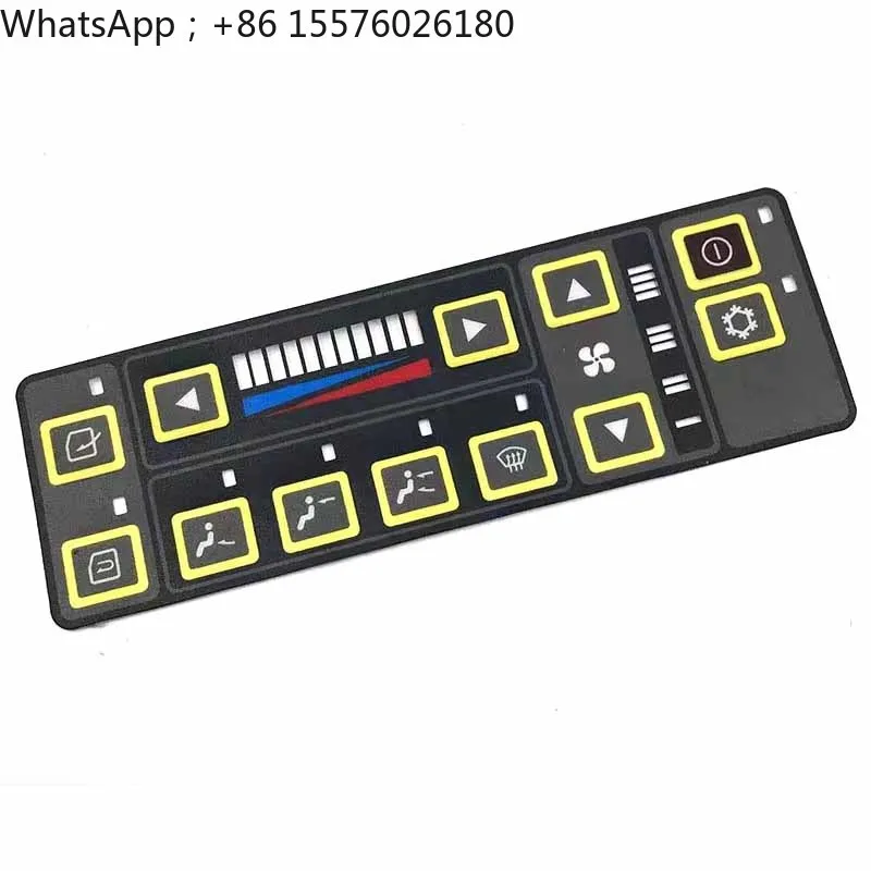 For Hyundai excavators 200/215/225/265/305/-7 Air conditioning control panel stickers Instrument stickers
