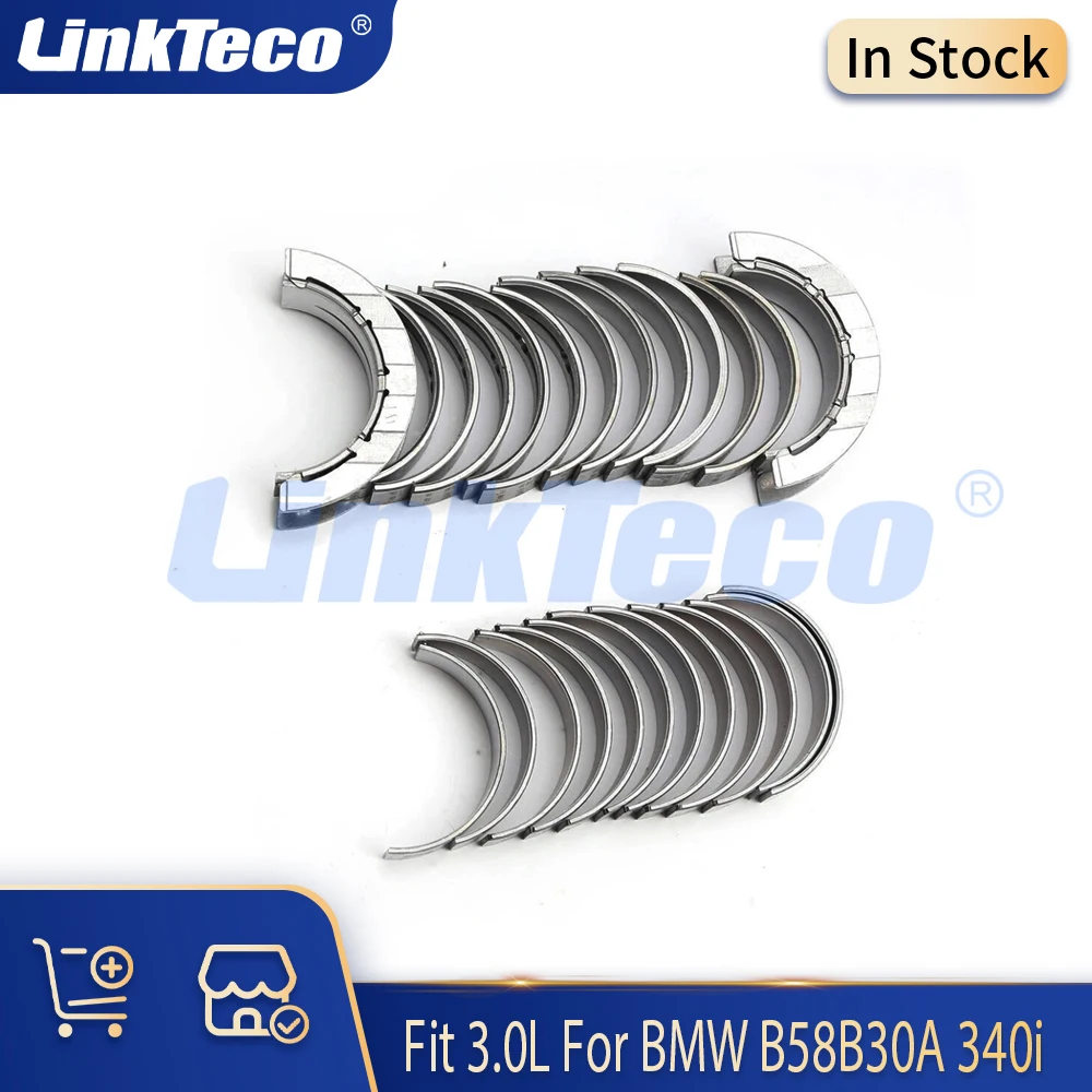 

Детали двигателя, подшипники коленчатого вала Mian, комплект шатунных подшипников STD Fit 3,0 L GAS B58B30A для BMW 340i 440i 540i 640i X4 3.0L