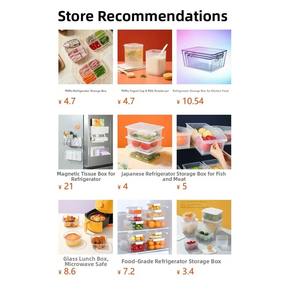 White Stackable Snack Storage Box With Lid Portable Organizer For Home Office Food Container Small Sealed Case PP Material