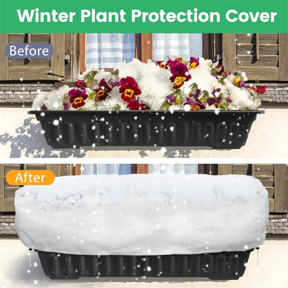 

Plant Frost Blankets Garden Vegetable Insect Net Cover Garden Fabric Fruit Plant Cover for Winter Frost Protection Pest Protect