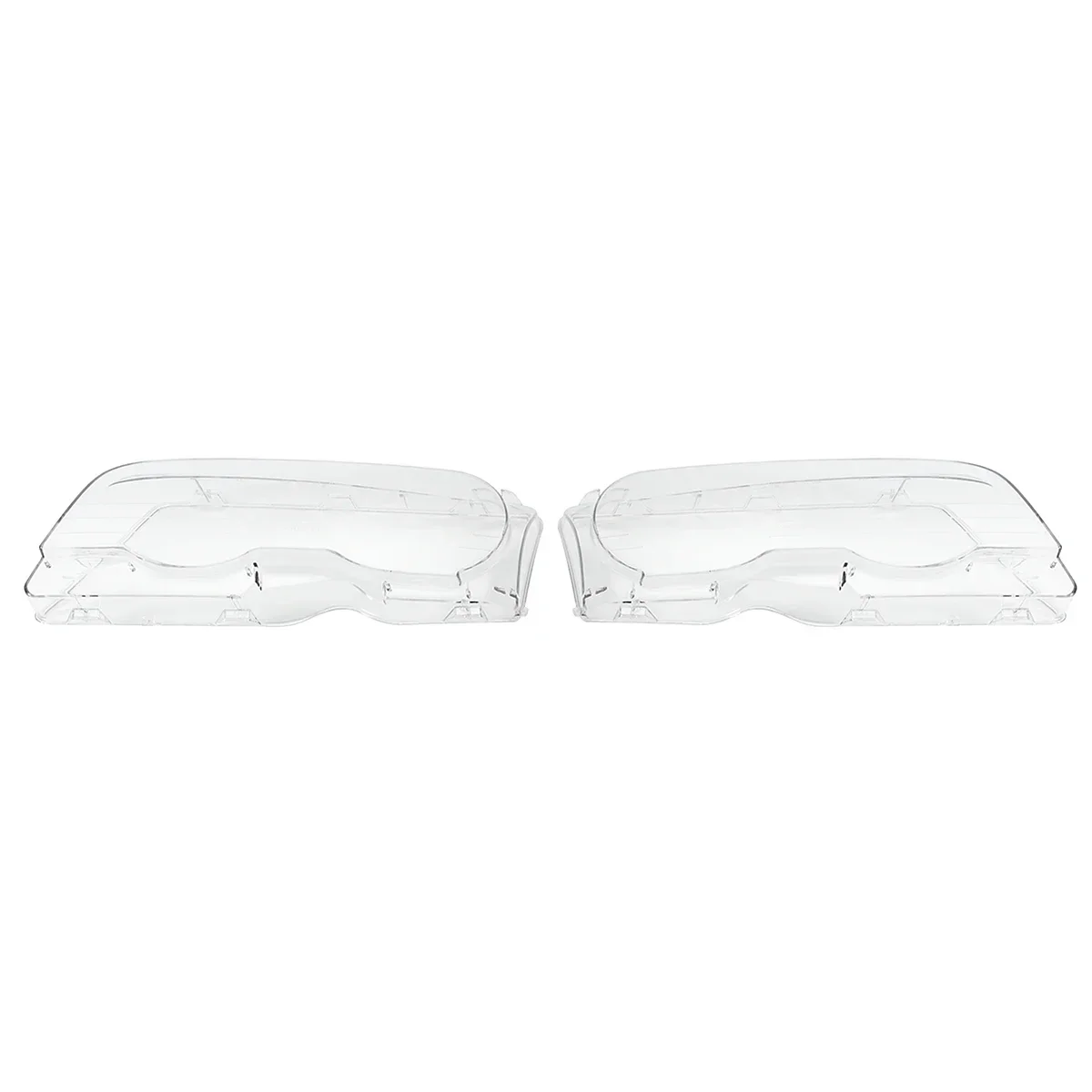 Pair Car Front Headlight Lens Cover For BMW E46 2 Door 1999-2003 M3 2 Door 2001-2006 Transparent Lampshade Headlamp Cover