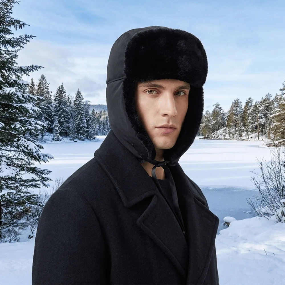 Fashion Plush Windproof Pilot Hat Windproof Thickened Ear Protection Cap Warm Soft Winter Ear Cap Women