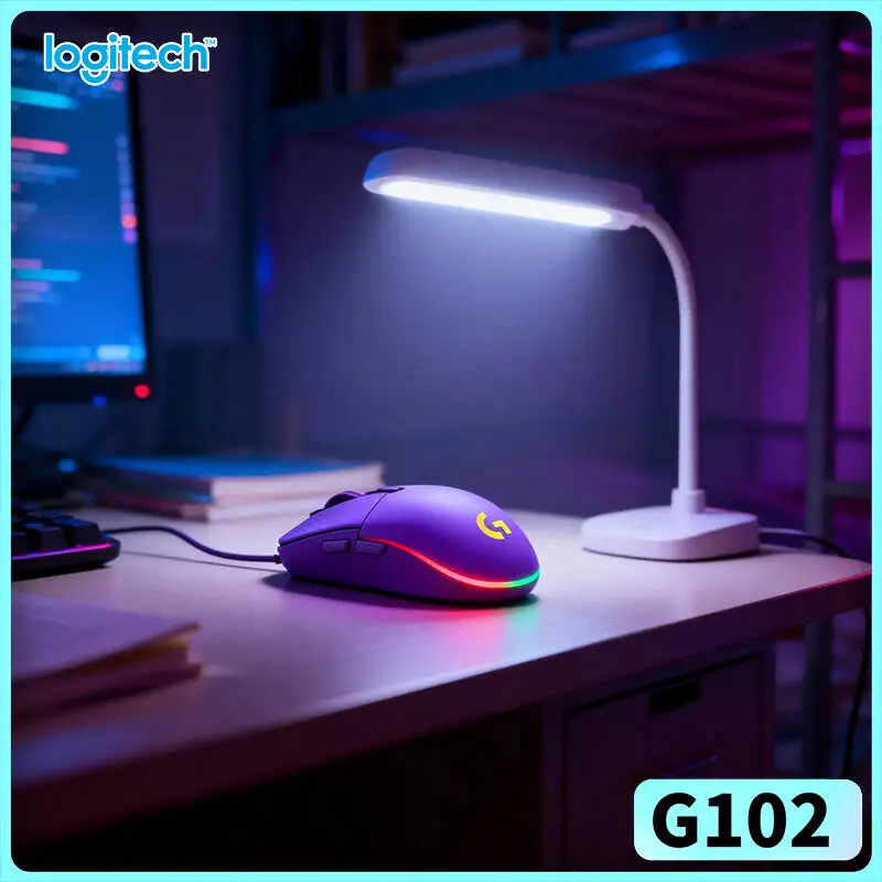 Logitech G102 Prodigy Gaming Mouse, 16.8M RGB Colors, 6 Programmable Buttons, Lightweight, Ergonomic Grip for PC/Mac Gamers