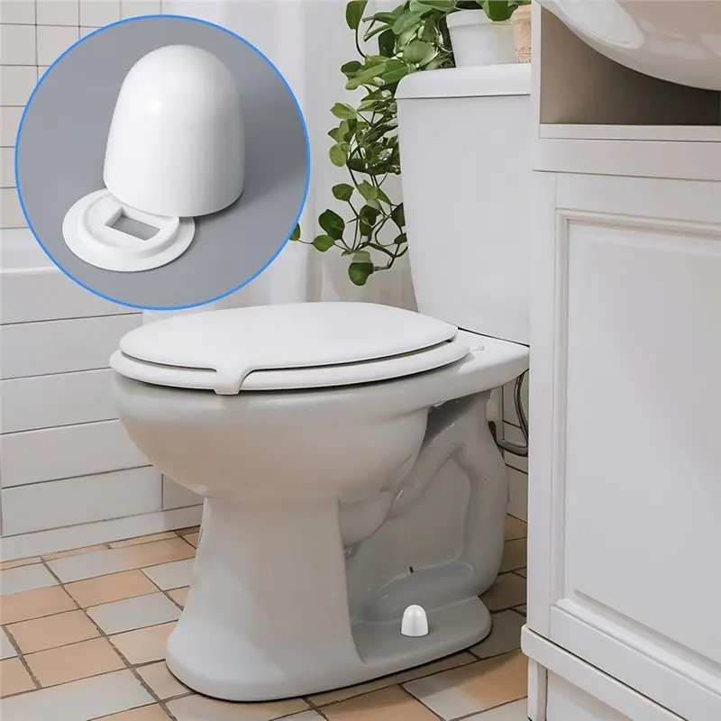 ABXF-100Pcs Universal Toilet Bolt Caps Plastic Push On Toilet Screwcover Caps With Extra Washers For Easy Installation