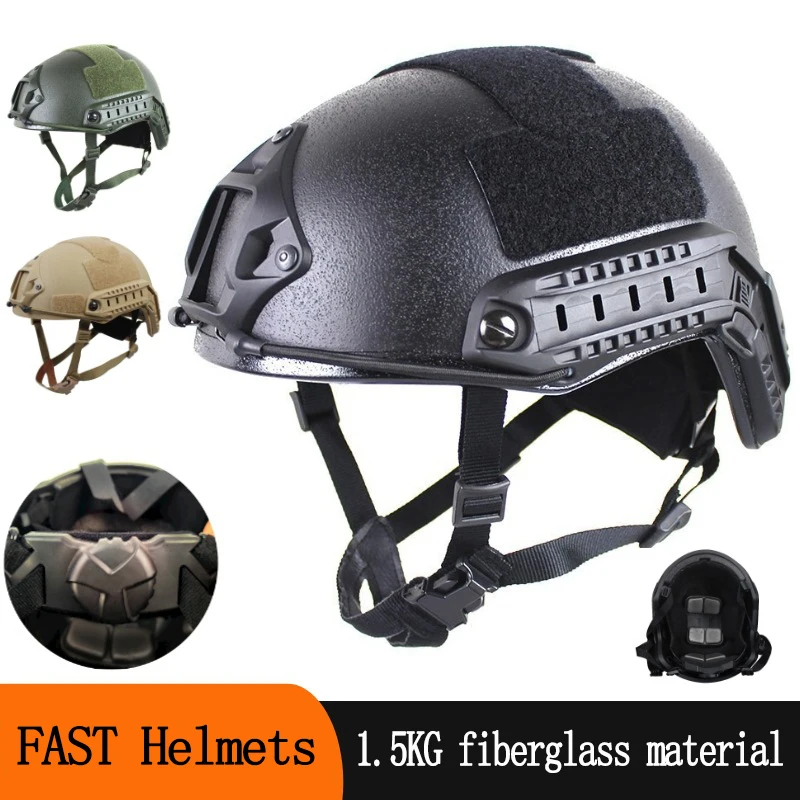 FAST MICH2000 riot helmet upgraded with new fiberglass material air gun combat CS special police riding protective equipment