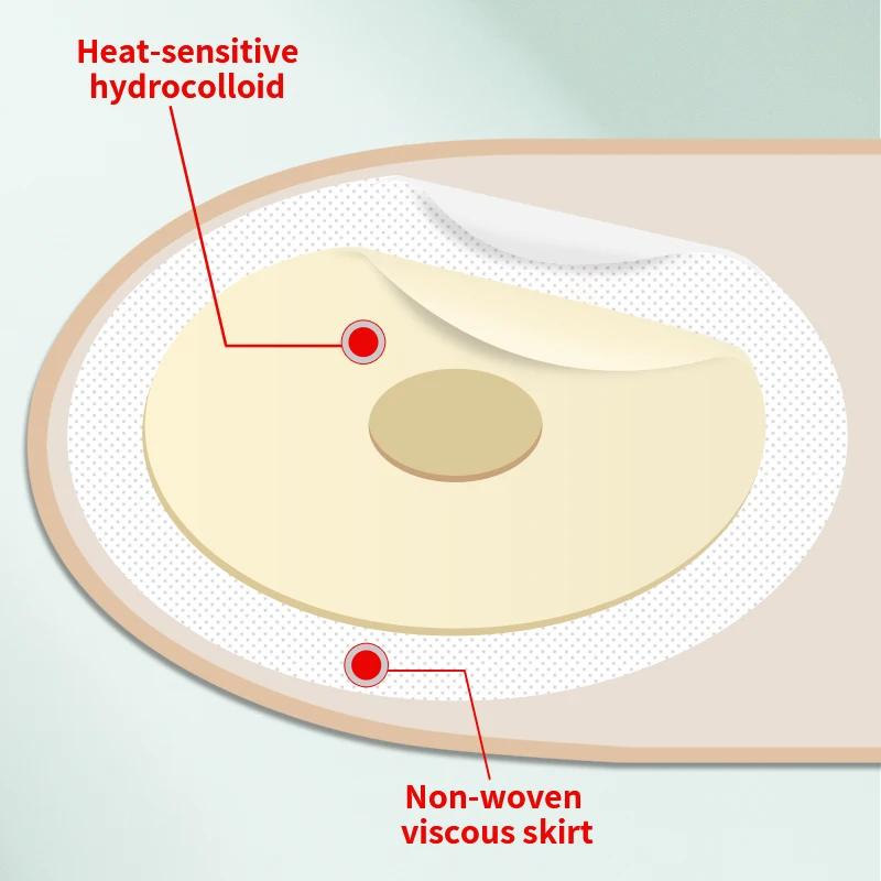 Sacchetti per colostomia monopezzo sacchetti per stomia da 10 pezzi sacchetti per colostomia drenabili sacchetto per Stoma Anti-perdita adesivo a doppio strato 15-57mm