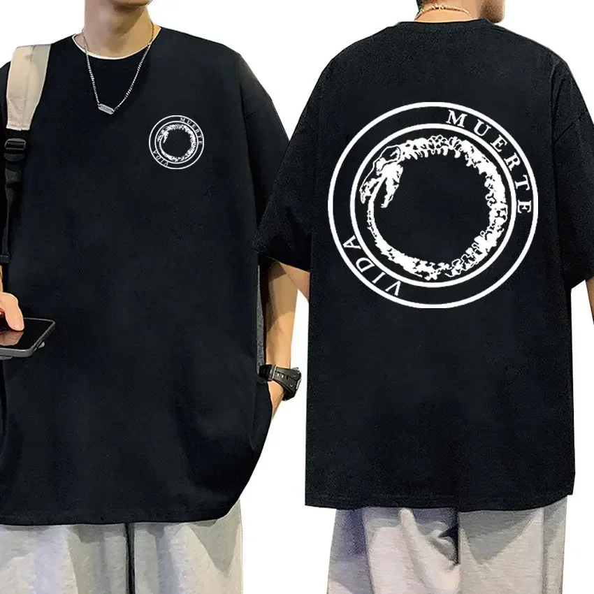 

Canserbero Printed T-Shirt Mens Vintage Fashion 100% Cotton Oversized T-Shirt Hip Hop Street Style T-Shirt Short Sleeve Top