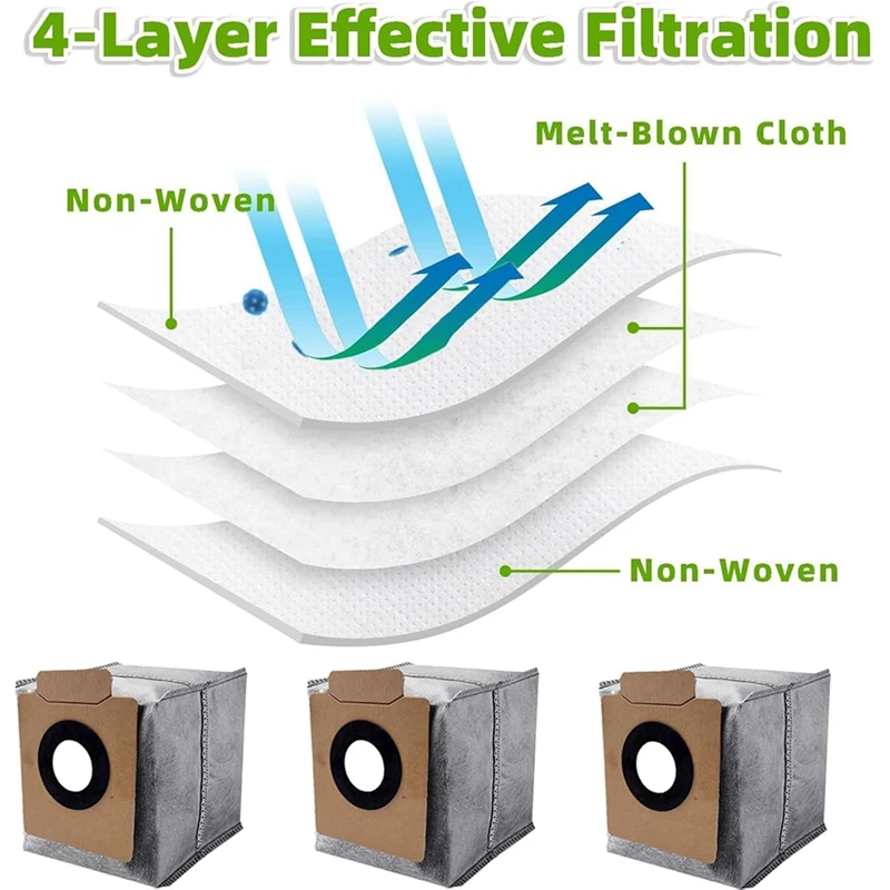 A44F-para Eufy X10 Pro Omni Robot aspirador Cepillo Lateral principal filtros Hepa paño de mopa bolsa de polvo accesorios de repuesto
