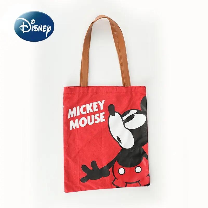 

Оригинальная новая женская сумка Disney с Микки Маусом, модная женская сумка с героями мультфильмов, вместительная модная Холщовая Сумка высокого качества с героями мультфильмов