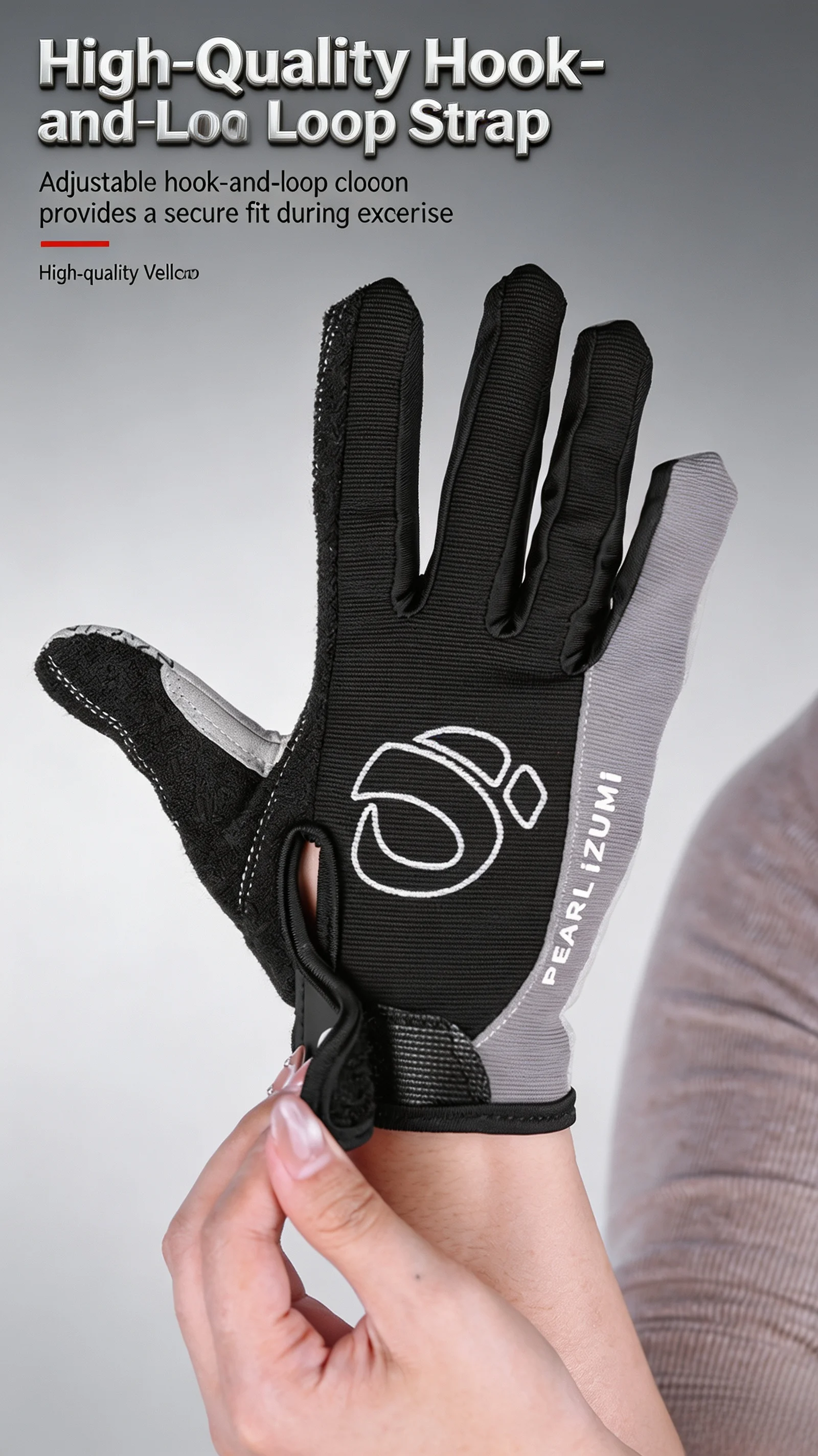 Vollfinger-Fahrradhandschuhe mit Touchscreen-Funktion, Gel-Polsterung, Stoßdämpfung, Rutschfest für MTB und Rennrad, Herbst-Modell für Männer und Frauen – Detail 6