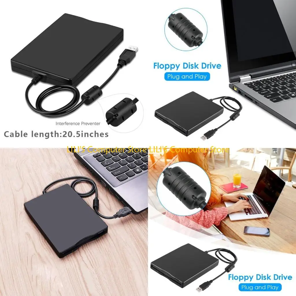 

A52B 1,44 МБ 3,5-дюймовый USB-дисковод для гибких дисков для ноутбука Портативная внешняя дискета FDD