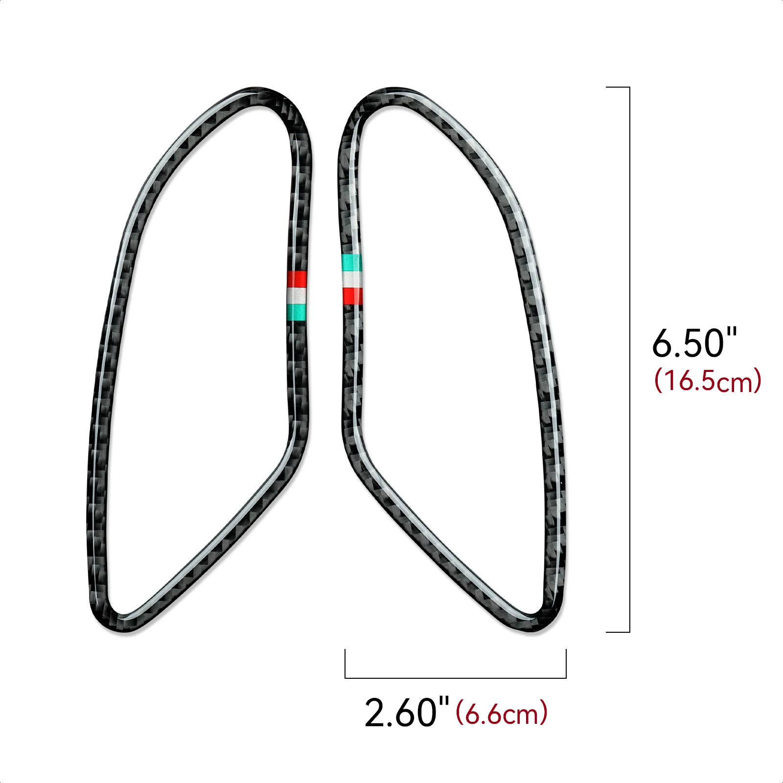 For Alfa Romeo 159 Brera Spider (2004-2011) Trim Accessories, Car Dashboard Side Air Outlet Panel, Carbon Fiber Interior Sticker