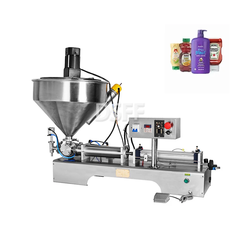 Fully Automatic Heating And Stirring Paste Honey Can Filling Machine, Fruit Juice Hand Sanitizer Packaging Machine