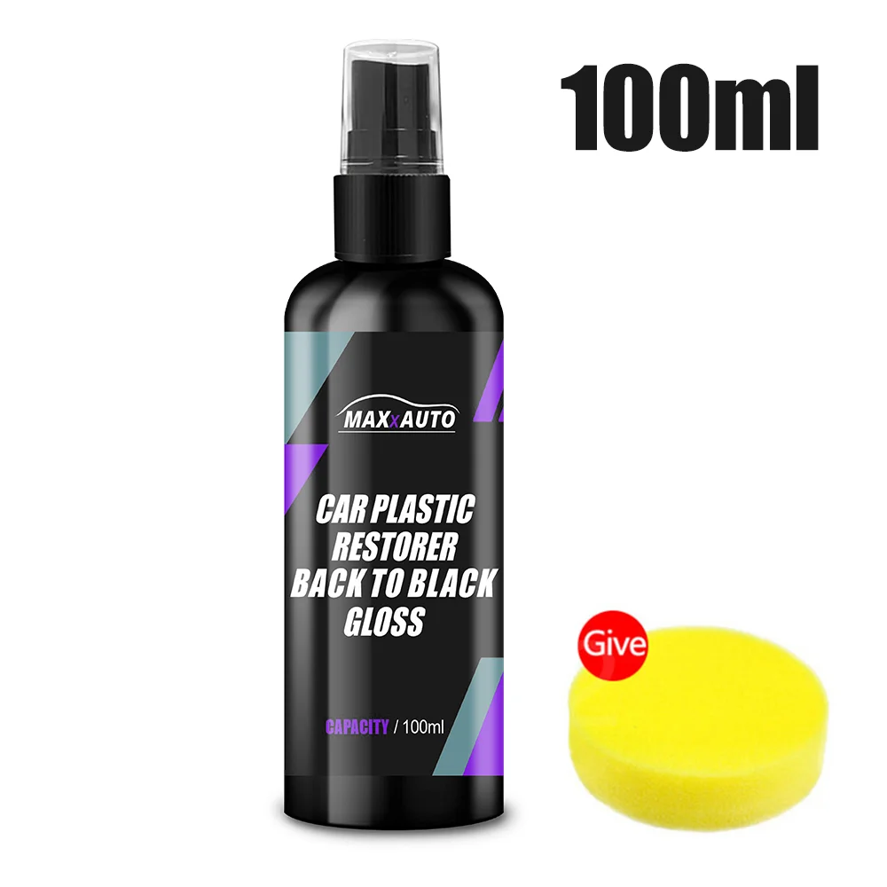 Auto Plastic Restorer Terug naar zwart Glans Autoreinigingsproducten Auto's Polijsten en repareren Coating Renovator voor auto's Detaillering - afbeelding 1