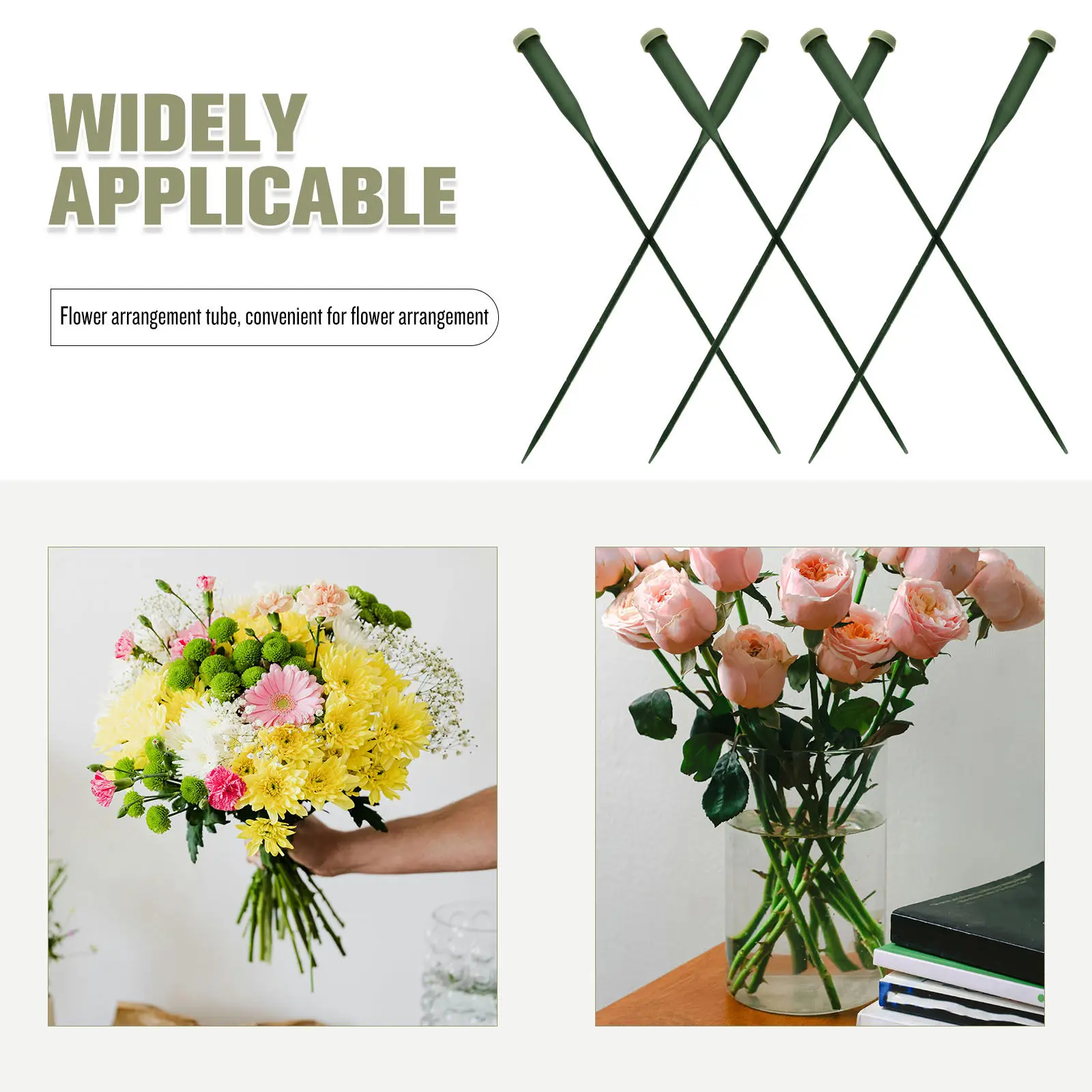 25Pcs Floral Water Tubes Plastic Long Stem Caps Orchid Flower Tubes Floral Arrangement Supplies Flower Hydration