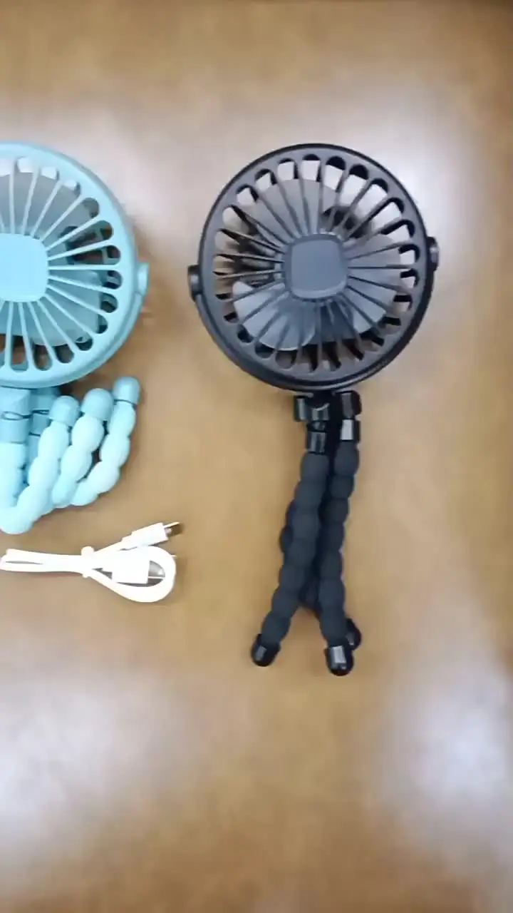 Fan for Cart Stroller Fans Portable Outdoor Fan Clip On for Baby 600mAh USB Rechargeable Handheld Electric Fan for Home 3 Speeds