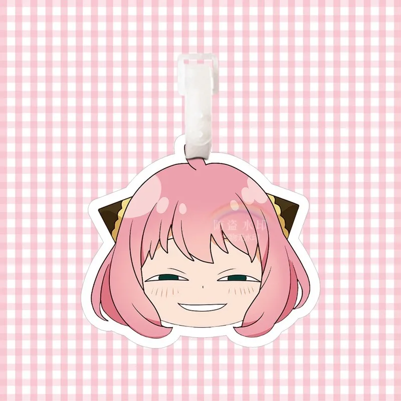 

Spy X Family Cute Cartoon Luggage Tag Backpack Pendant Keychain for Girls Travel Bag Tag Luggage Charm Keyring Strap Couple Gift