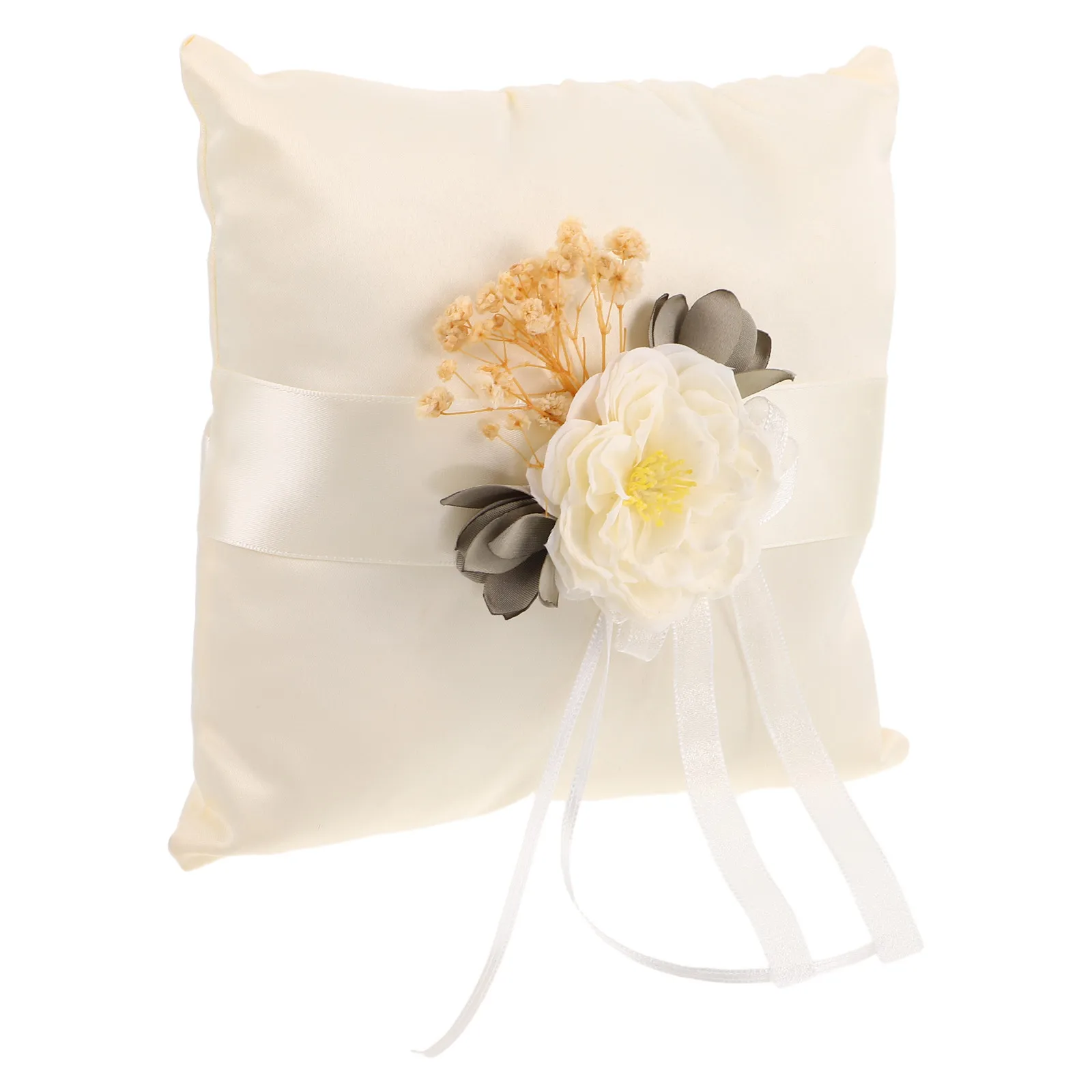 

Wedding Ring Pillow Cushion Mori Department Barrier for Ceremony Cloth Holder Bride Accessories Day