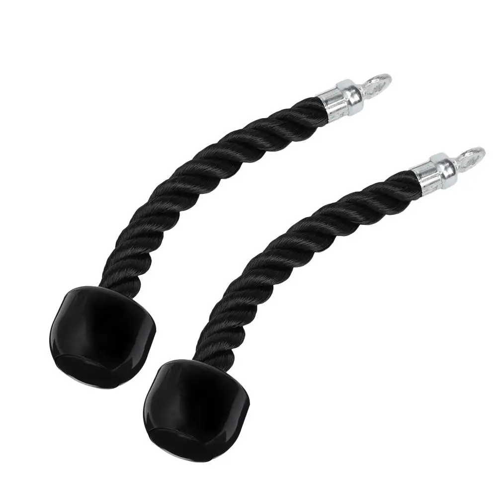 

2 Pcs Tension Rope Accessories Tricep Pull down Attachment Cable Gym Press High-strength Nylon Filament Body Workout Fitness