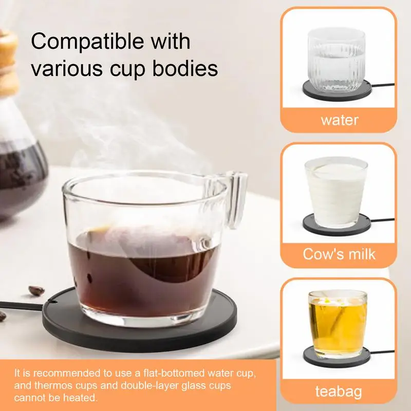 

Нагреватель кофейной чашки, подогреватель кружки, USB-нагревательная подставка, электрические термостатические подставки для чая с молоком, водой, подогреватель чашек для домашнего стола