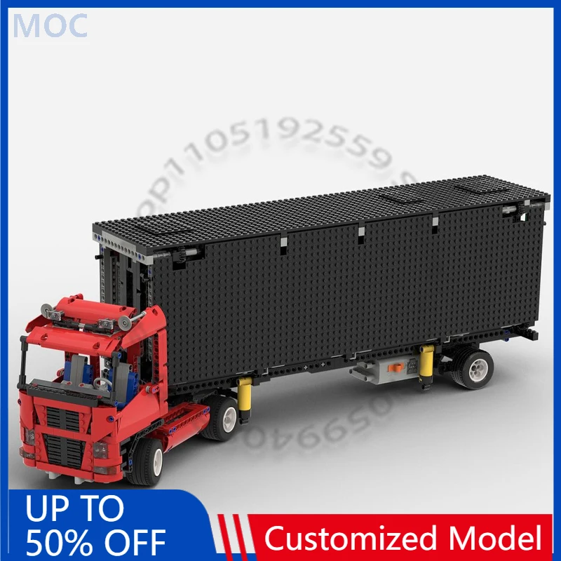 

2148 PCS Sports Car Mobile Stage Trailer MOC Customize Modular Building Block Brick Educational Simple DIY Boy Festival Toy Gift