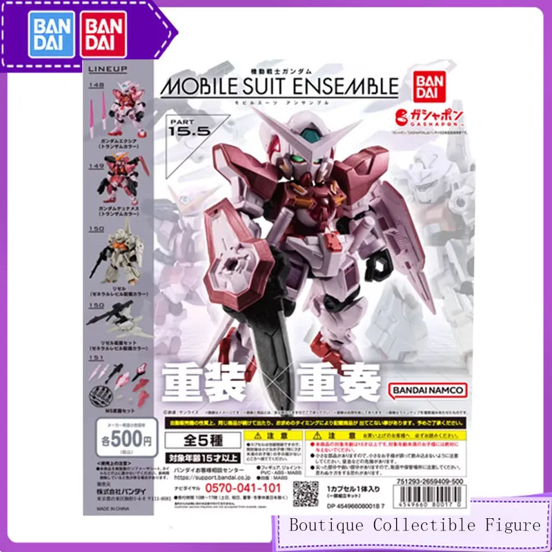 

Bandai 5pcs Gashapon MOBILE SUIT ENSEMBLE Anime Toys For Kids Action Figure Gifts Collectible Model Desktop Modeling Ornaments