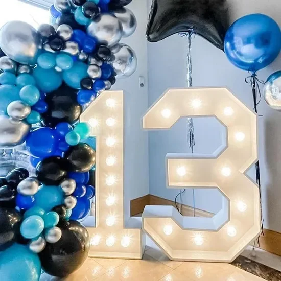 4ft Large 3D LED Light Up Meta - Lighting Decor Company recension och pris