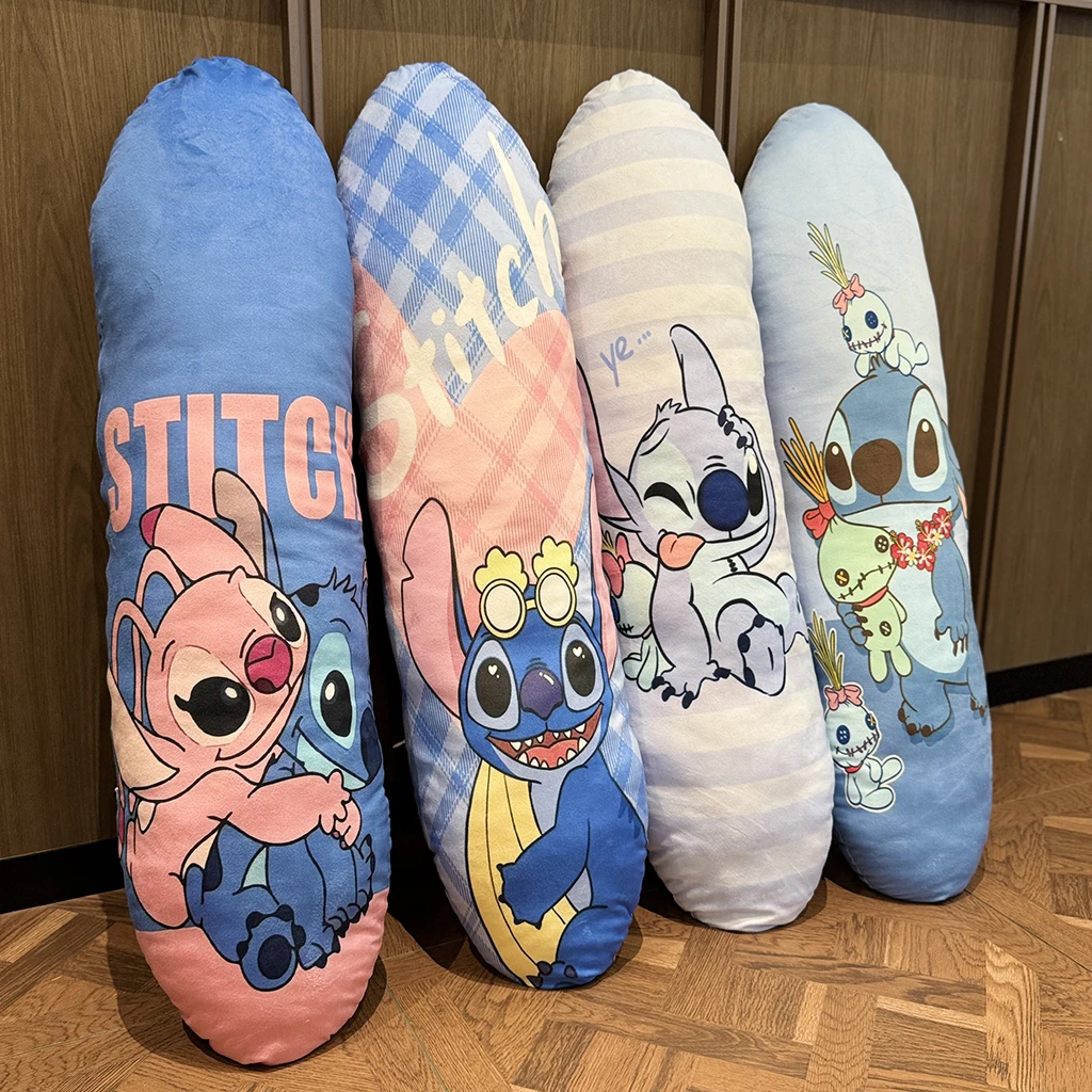 

Lovely Stitch Plush Pillow Lilo & Stitch Cartoon Long Cushion Soft Sofa Bed Home Decor Birthday Gift For Girl Washable