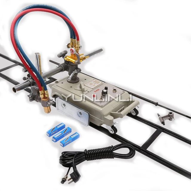 آلة قطع اللهب CG1-30 عربة مستقيمة آلة قطع الغاز شبه الأوتوماتيكية معدات أداة قطع الصلب لهب