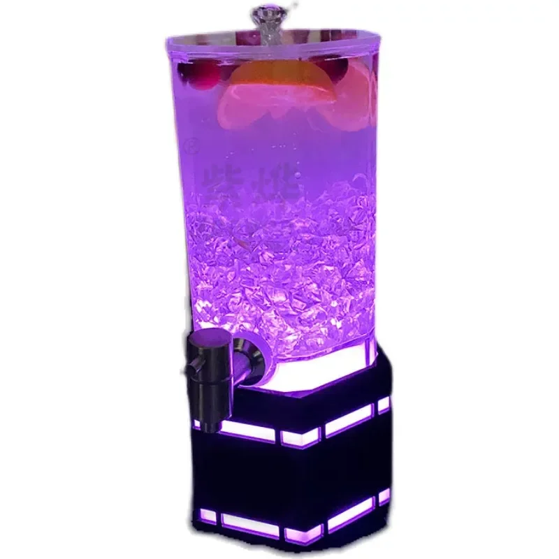 Illuminated Beer Cannon Dispenser - 2L/3L LED Light-Up Keg & Drink Tower for Bar, KTV & Nightclub