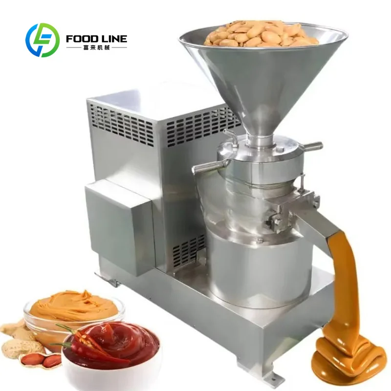 Colloid Mill Machine for Sesame & Peanut Butter Making Grain Grinder with Motor for Wheat & Milk for Cacao Butter Customized