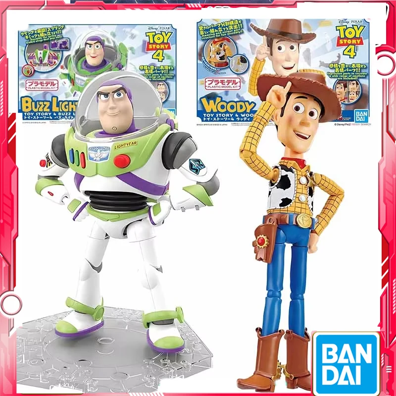 Bandai Genuine Cinema-rise BUZZ LIGHTYEAR WOODY Assembly Model Toys Boys Girls  Kids Christmas GiftCollectible Model Ornaments