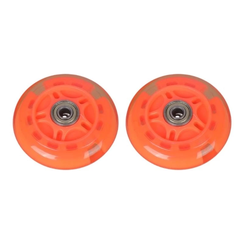 U13C 2pcs Children Scooters Rear Wheel Scooters Board Universals Wheel Flashing Wheel Suitable for Outdoor Fun