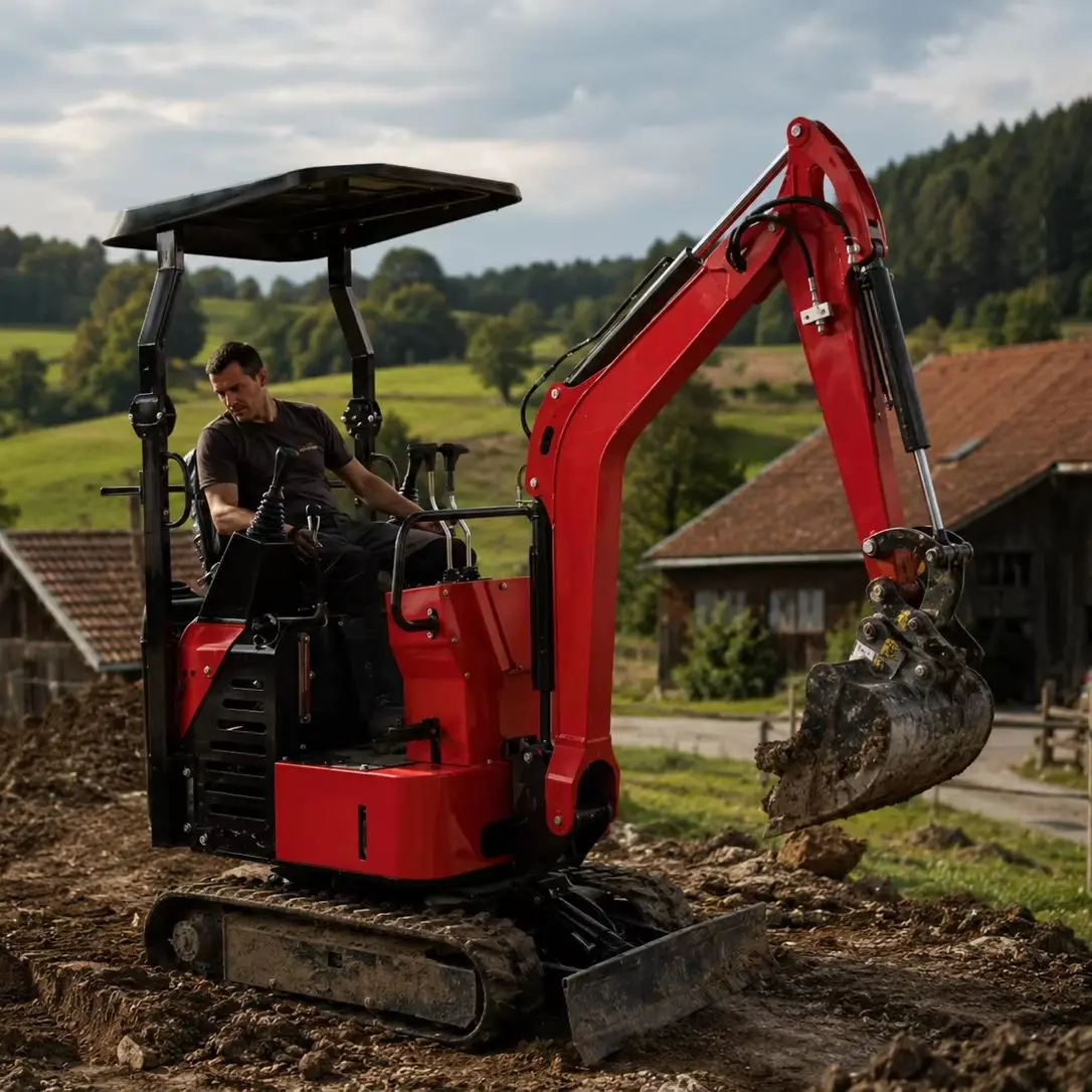 

Compact 1.2T Excavator Euro 5 CE Approved Hydraulic Construction Digger Equipment System Machine
