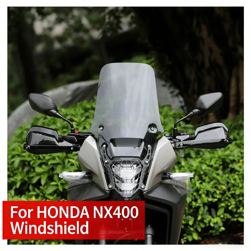 

For HONDA NX400 Motorcycle Front Windshield Wind Modification Viser Visor Increase Thickened Height Windshield Accessories