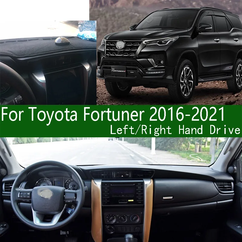 

For Toyota Fortuner TRD AN160 N15 N16 N155 156 168 2016-2025 Dashmat Dashboard Cover Instrument Panel Sunscreen Anti-Dirt Pad