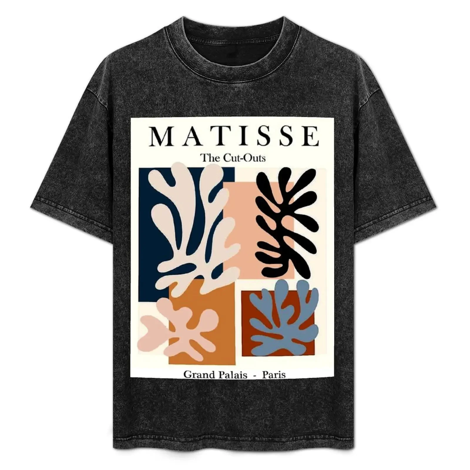 

GRAND PALAIS : Vintage Matisse The Cut Outs Exhibit Advertising Print T-Shirt Soft Anti-Shrink Cotton Tee