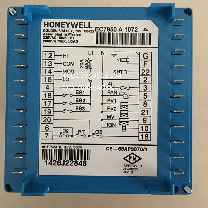 

American Honeywell Honeywell Combustion Controller EC7850A1072 Original Genuine Fake One Penalty Ten