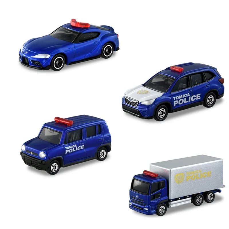 Takara Tomy Tomica Police Carrier Car Set Police Series Fire Truck Ambulance Transport Construction Vehicle Model Kids Toys Boys