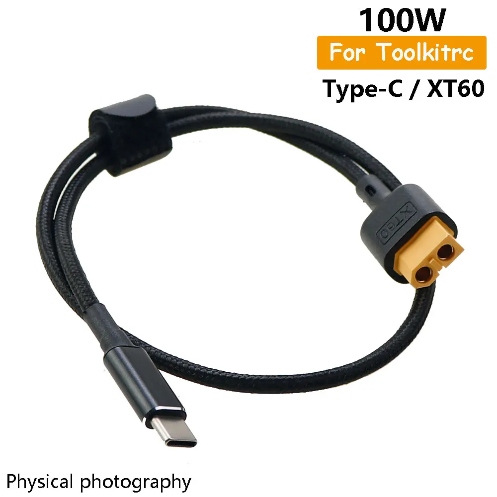 Type-C to XT60 Charging Cable for Toolkitrc SC100 USB-C to XT60 Cable For Toolkitrc M7 M6 M6D M8S 100W Fast Charging Power Line