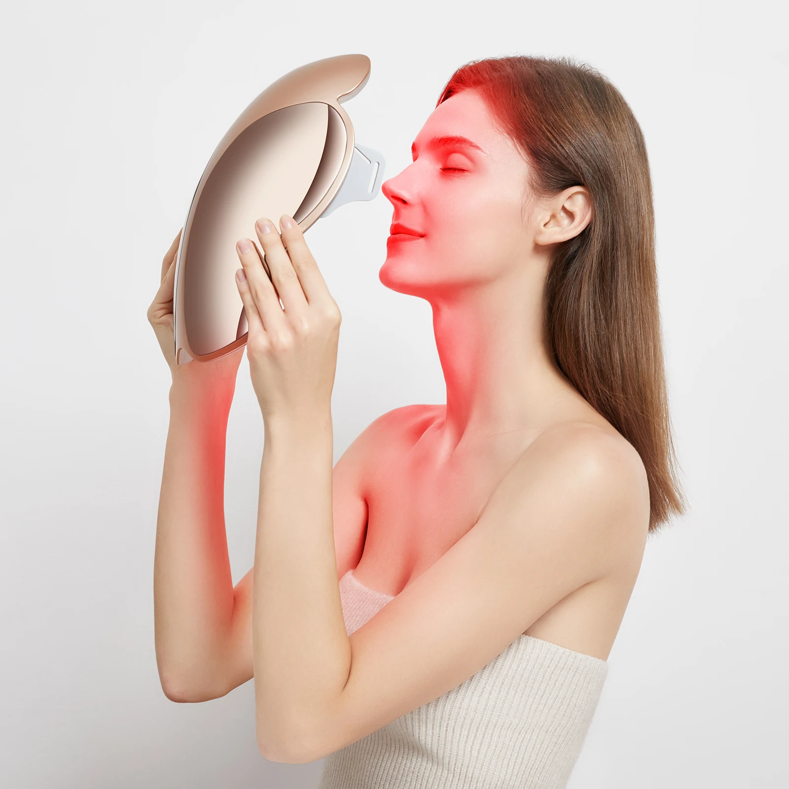 Led Light Facial Bea-uty Mask Full Face Skin-Care Light Therapy Led Facial Masks Me-dical Grade Face Led Red Light Therapy Mask