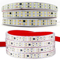 LED Strip Lights 220V 2835 1 20 30 meter 120LED/m 240LED/m Nature Warm White AC 220V Waterproof LED Strips 100 ft Outdoor Light