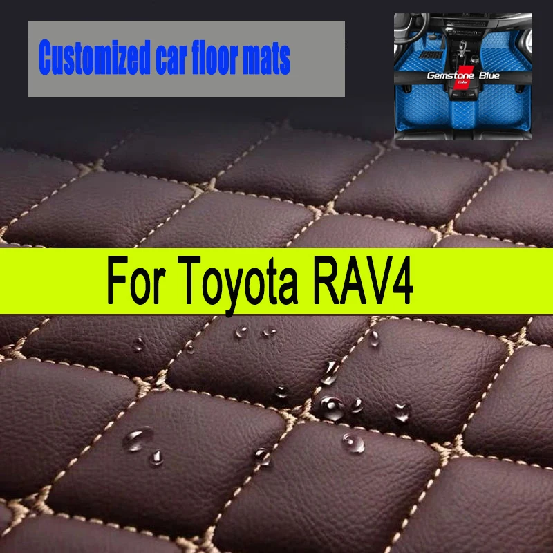 

Автомобильные коврики для Toyota RAV4, негибридные, 2013, 2014, 2015, 2016, 2017, 2018, 2019, аксессуары для интерьера на заказ